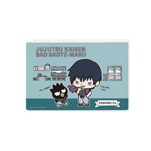 『呪術廻戦×サンリオキャラクターズ』伏黒甚爾×バッドばつ丸 懐玉・玉折 ビニールフラットポーチ【202504再販】